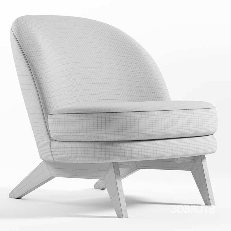 Armchair Pyle Cozy White Image 2