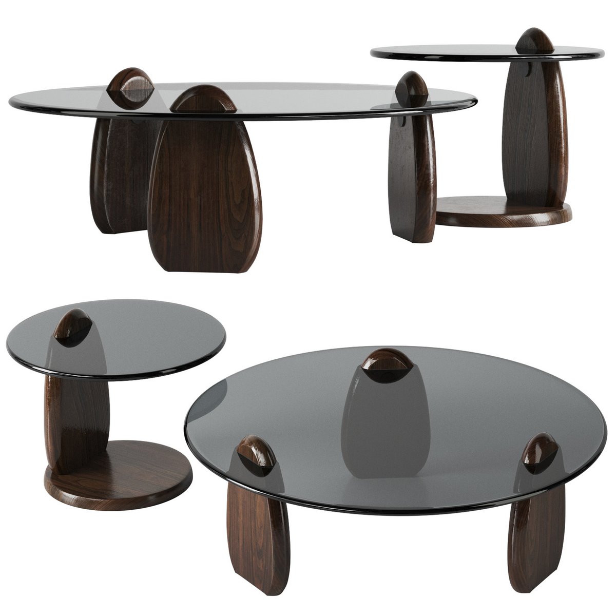 coffee table with glass top moduluxe Image 1