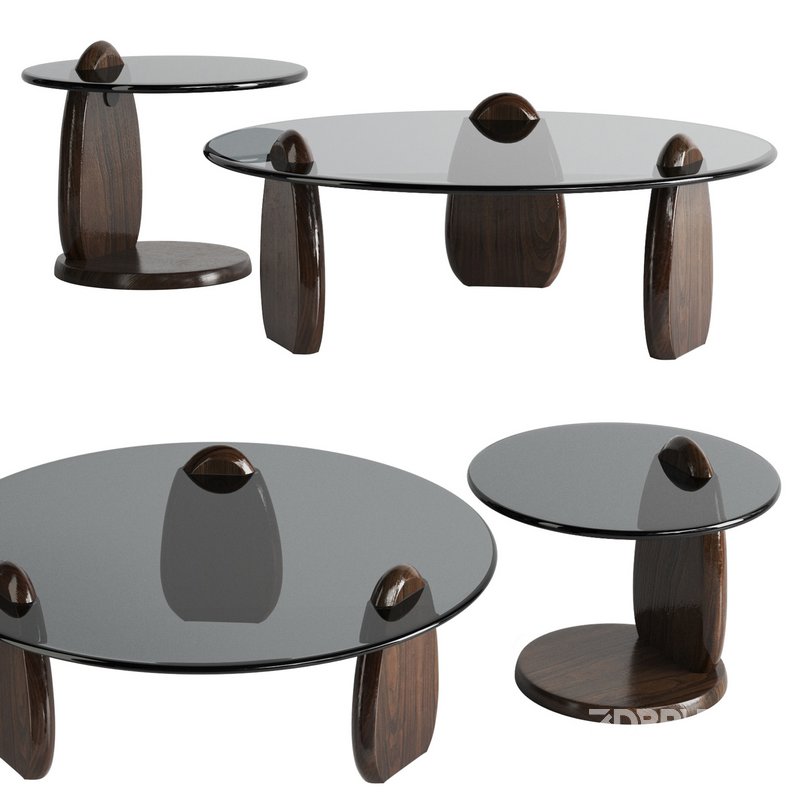 coffee table with glass top moduluxe Image 5