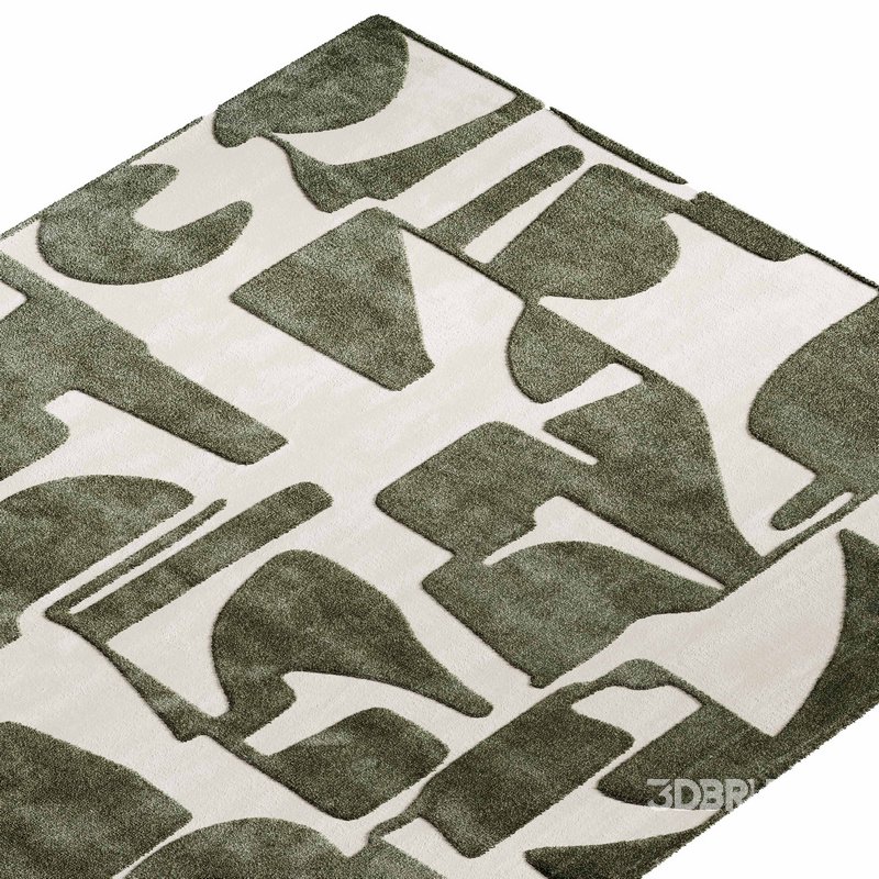 Ecorugs floor rug Papercut yellow Image 2