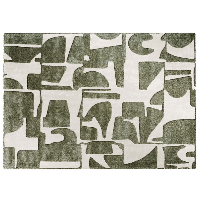 Ecorugs floor rug Papercut yellow Image 3