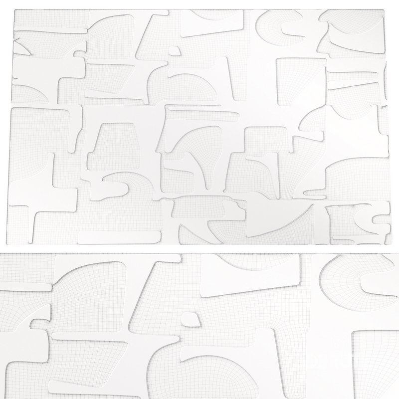 Ecorugs floor rug Papercut yellow Image 4