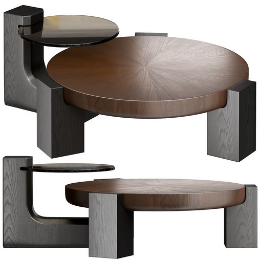 Rhuardhi Modern Round Wood Coffe