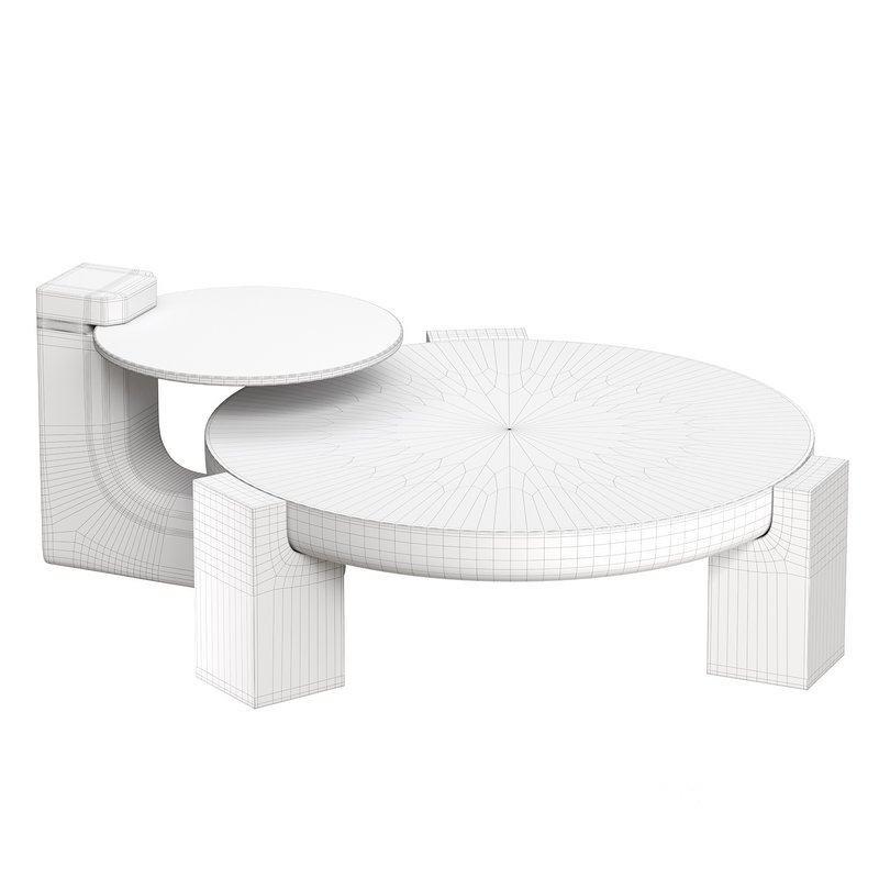 Rhuardhi Modern Round Wood Coffe Image 4