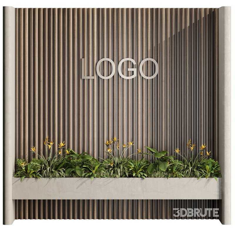 Wall with plant 06 Image 1