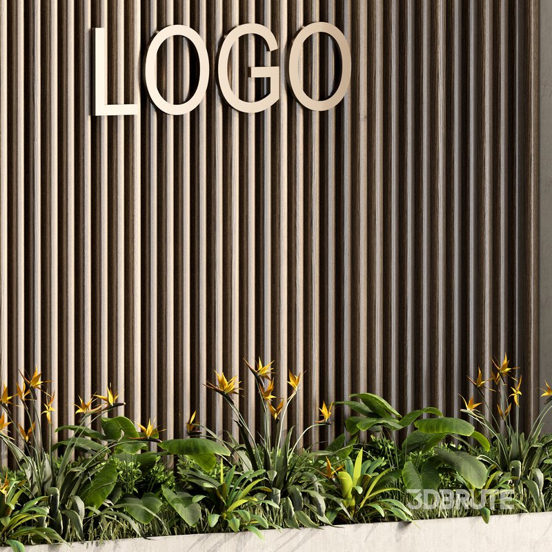 Wall with plant 06 Image 2