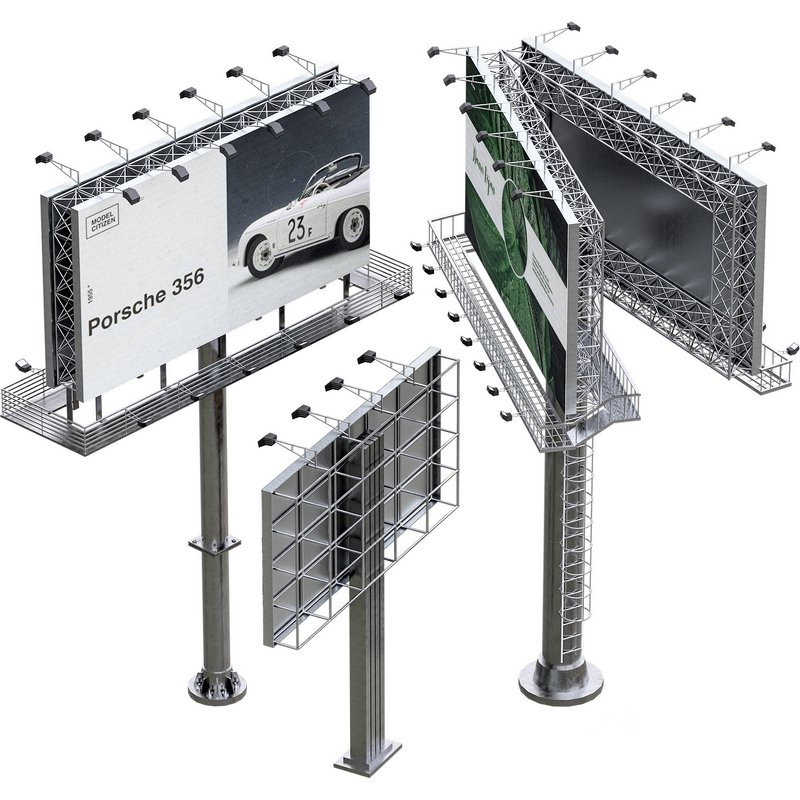 Street And Road Billboard set Image 2