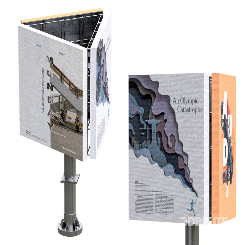 Street And Road Billboard set Image 4