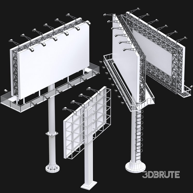 Street And Road Billboard set Image 5