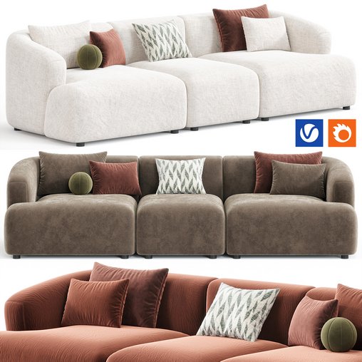 Sofia 3 Plazas Sofa By Westwing