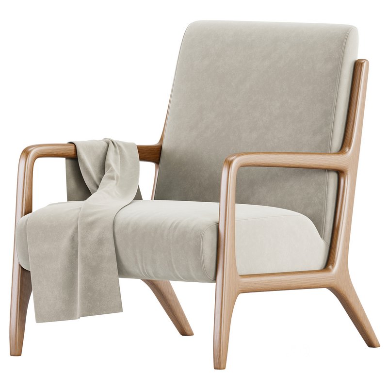 Zara Home – The ash wood armchair with linen upholstery Image 3