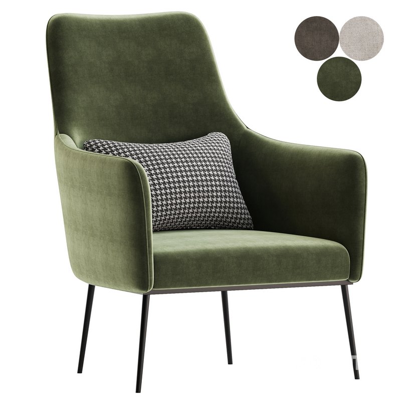 cortez theo onyx chair Image 1