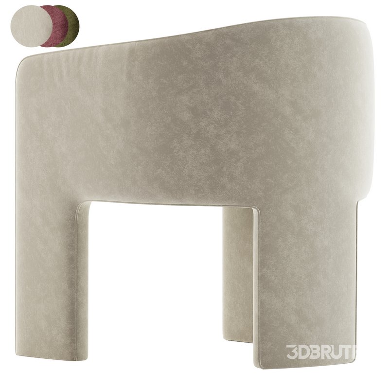 Milo Baughman Armchair velvet Image 4