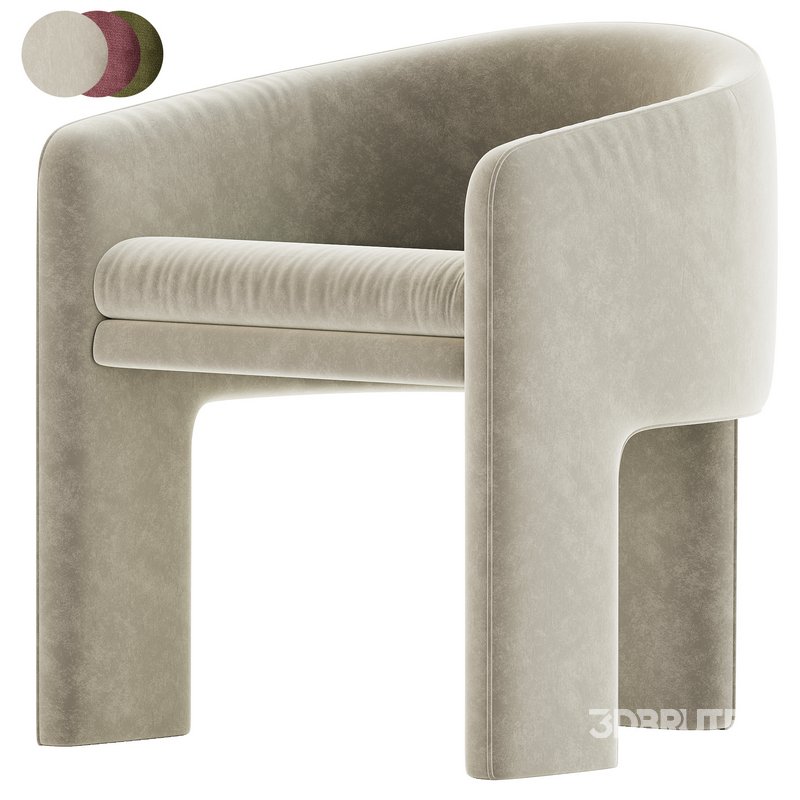 Milo Baughman Armchair velvet Image 5