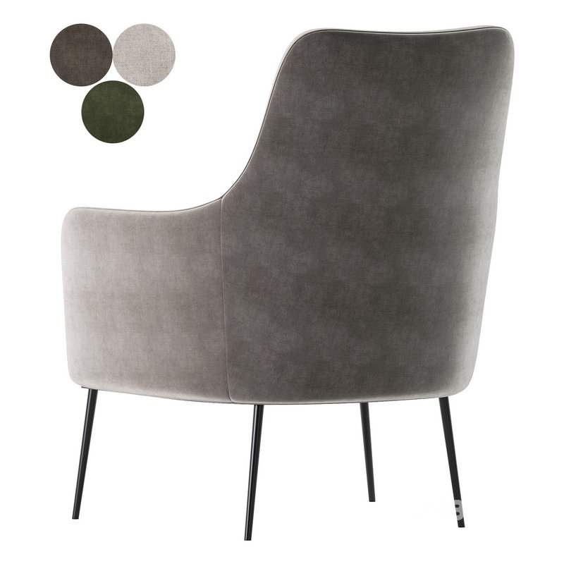 cortez theo onyx chair Image 4