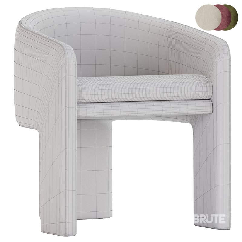 Milo Baughman Armchair velvet Image 6