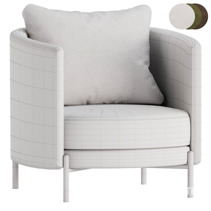 Fauteuil in tweed, Arcus design E. Gallina Image 6