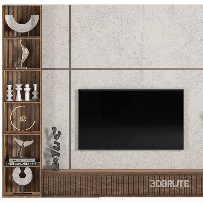 TV wall set03 Image 3