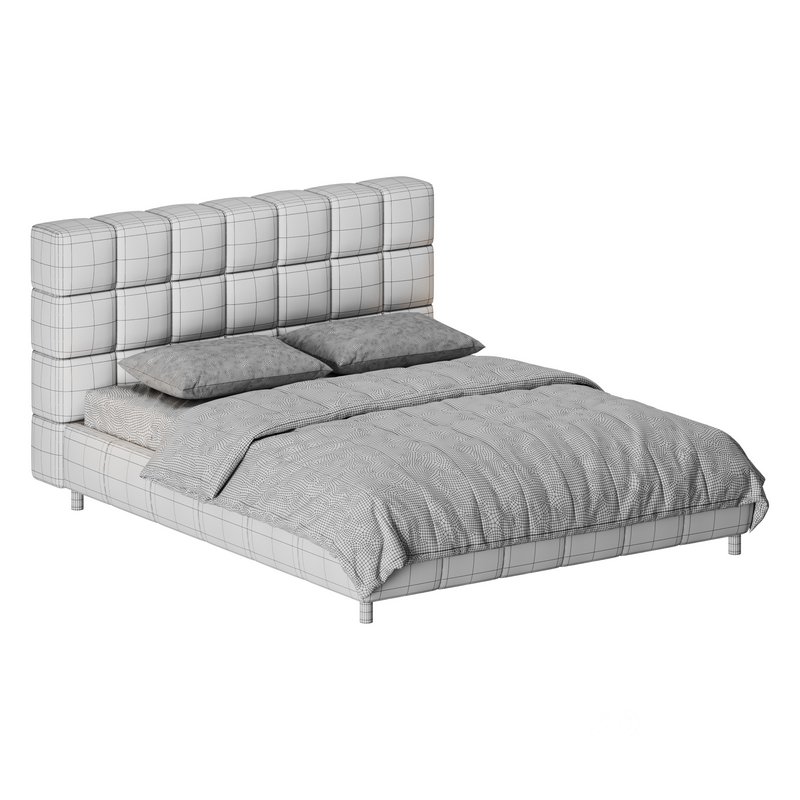 White-velvet-minimalist-bed Image 12