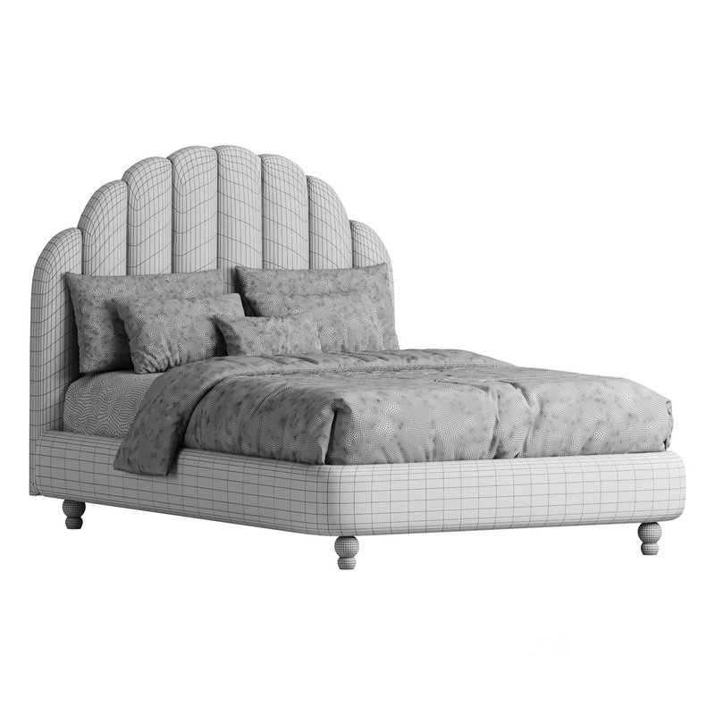 Lime Green Padded Panel Bed Image 13