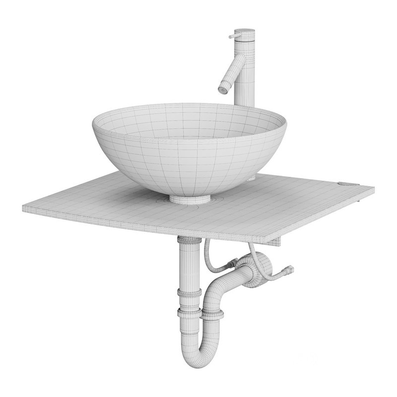 Unique Tempered Glass Wall Mount Vessel Sink Image 14