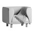 Veneto Velvet Poudre Armchair - Thumbnail 14