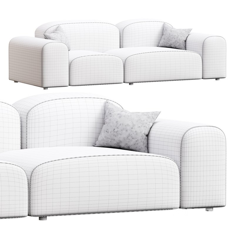 Modern Solid Sofa Image 14