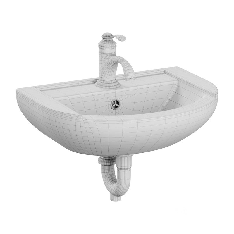 Nova Wall Mount Vessel Bathroom Sink Round Heavy Duty Ceramic Image 14