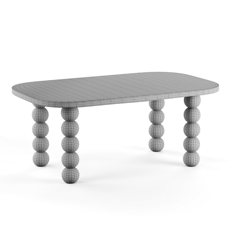 Wooden minimalist rectangular large coffee table Image 13