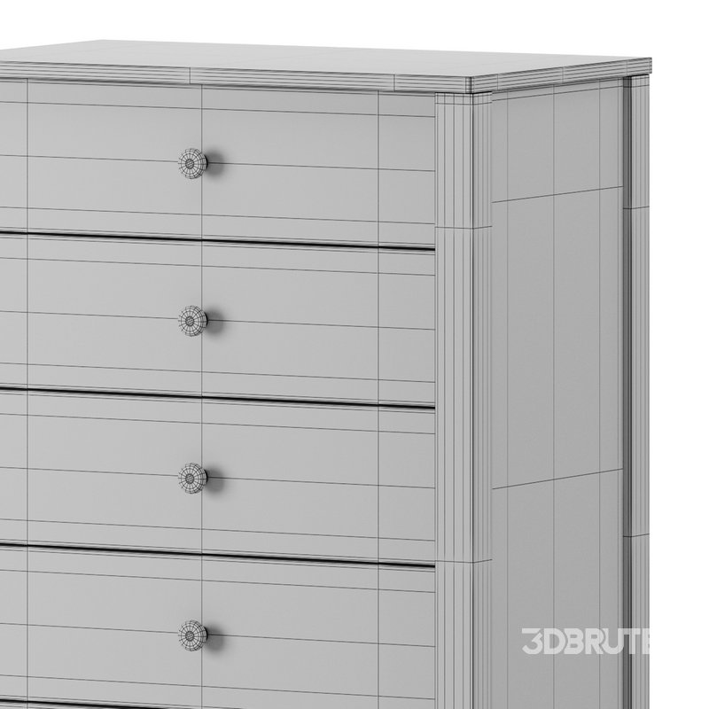 Calistoga 5 Drawer Tallboy Dresser Image 15