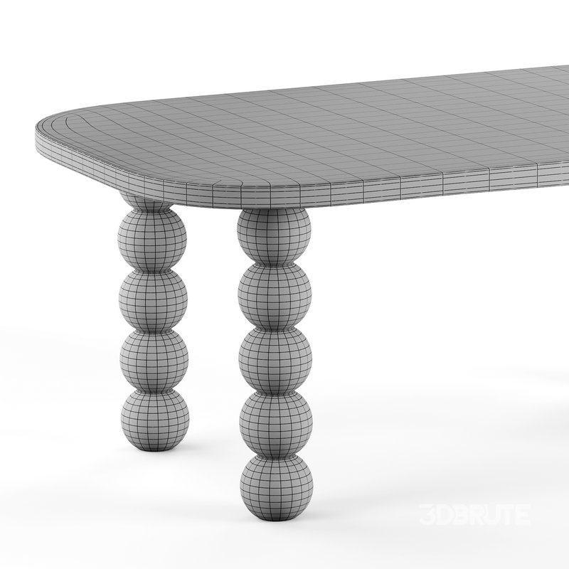 Wooden minimalist rectangular large coffee table Image 14