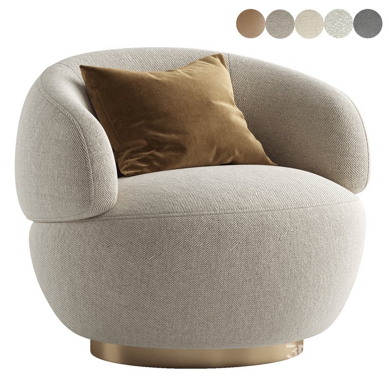 Modern Swivel Easy Chair Image 3