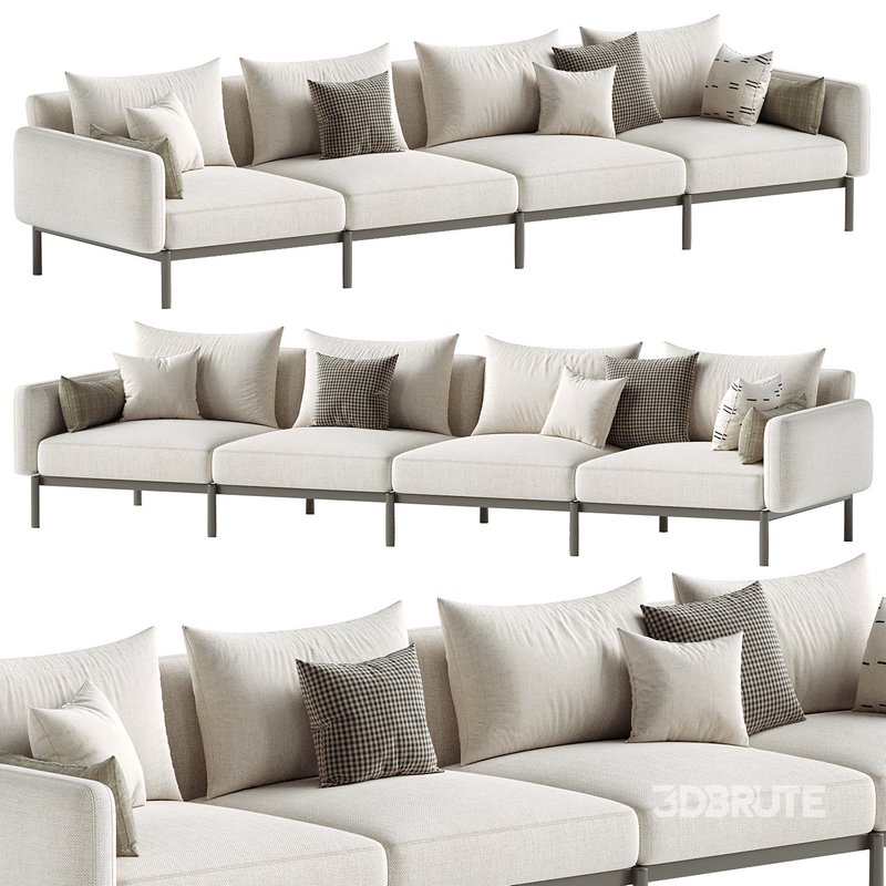 Sorells 4-seater modular outdoor sofa Image 1
