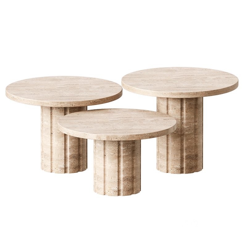 Amerigo 3 Piece Coffee Table Set Image 2