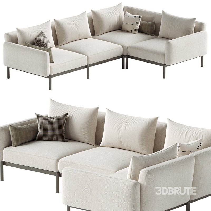 Sorells modular 5-seater outdoor corner sofa Image 1