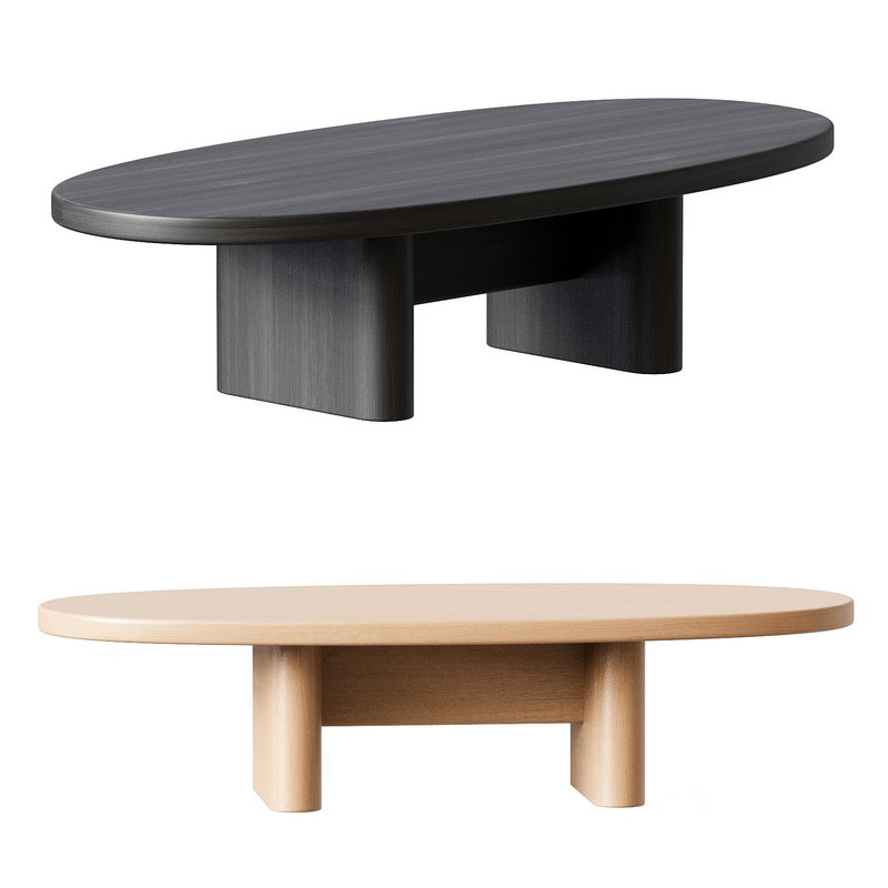 Wooden Coffee Table, Fishes Series 18 by Joel Escalona Image 1