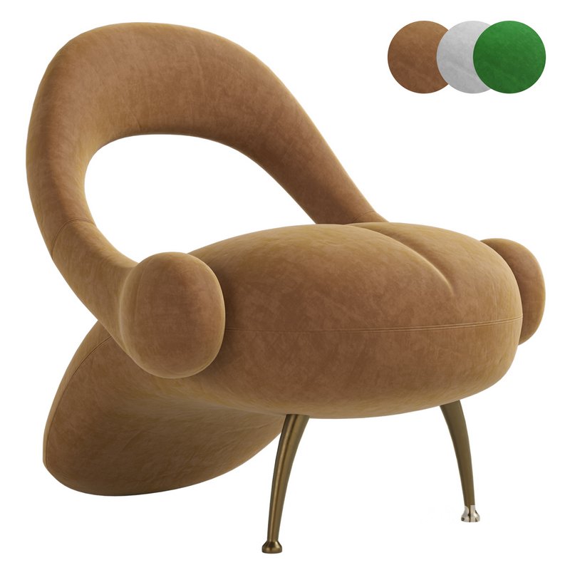 Italian Quilted Living Room Chair Image 5