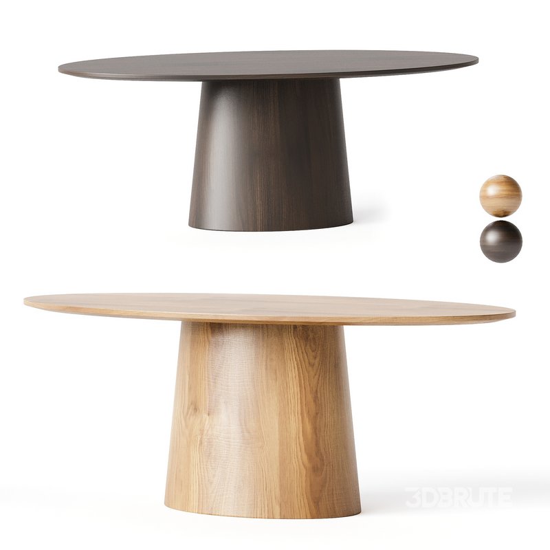 Deodat Oval Dining Table Image 1