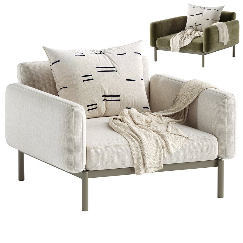 Sorells outdoor modular armchair Image 1