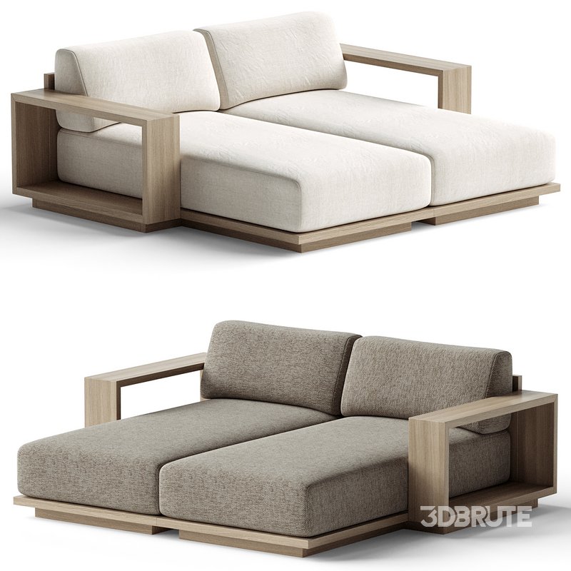 Mallorca Double-Chaise Daybed Image 1