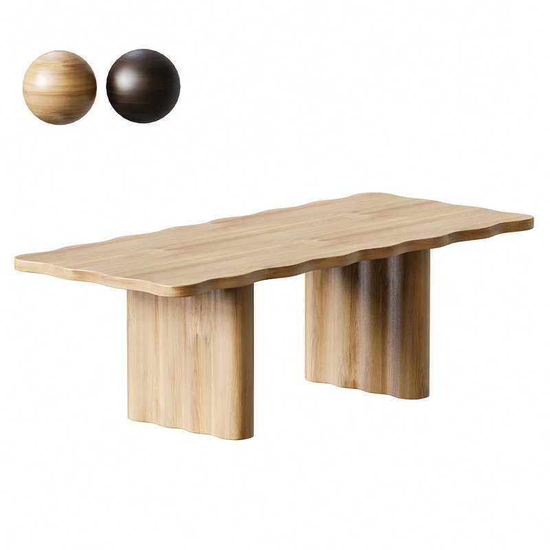 Caldwell Rectangular Oak Dining Table Image 1