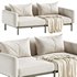 Sorells 2-seater modular outdoor sofa - Thumbnail 4