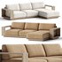 Mallorca Wood 2-Piece Right-Arm Chaise Sofa - Thumbnail 1