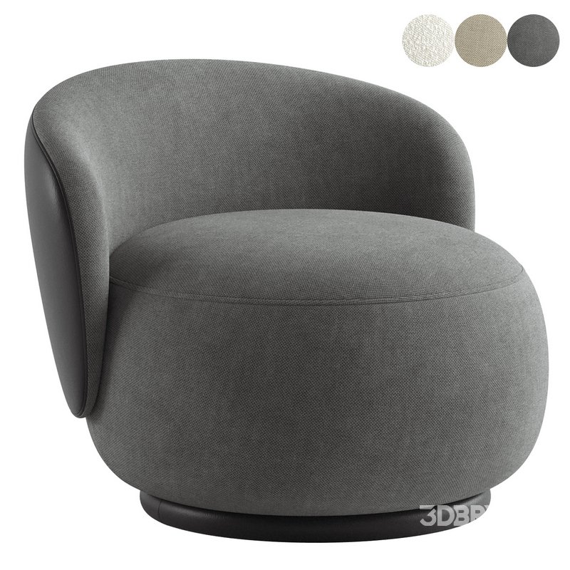 Organic Armchair Upholstered Image 3
