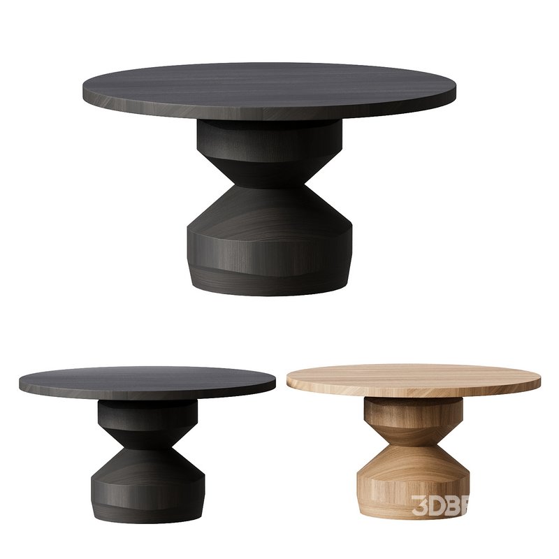 Joel Escalonas Design No07, Socle Card and Tea Tables in Wood Image 3