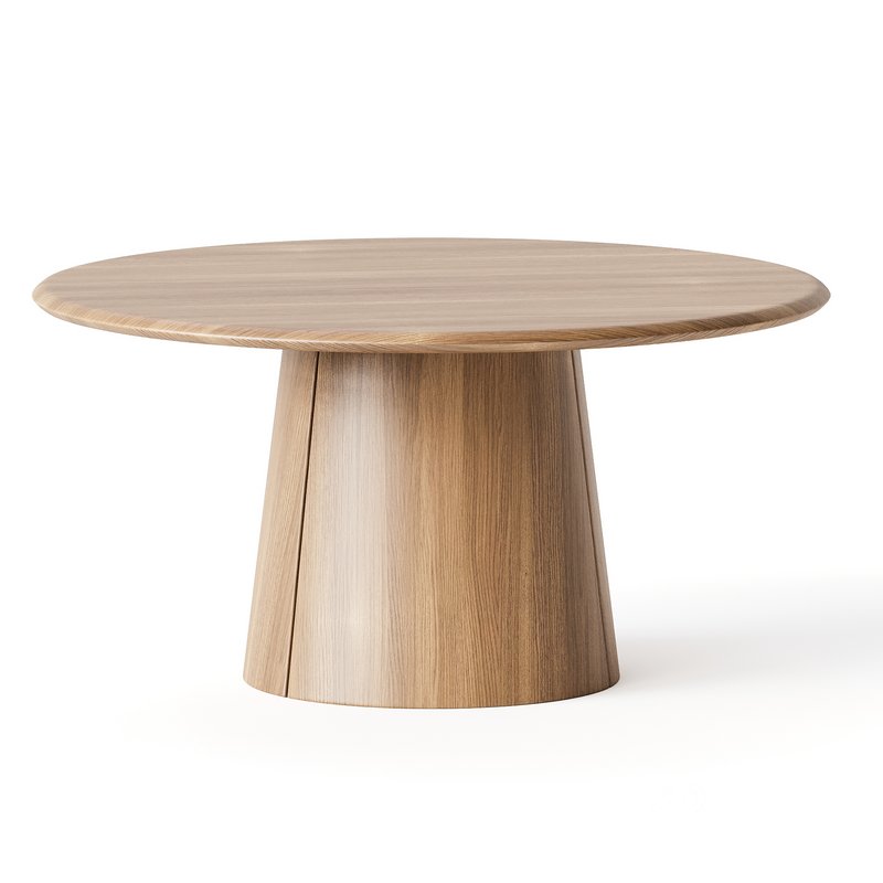 West Elm Anton Round Pedestal Dining Table Image 1
