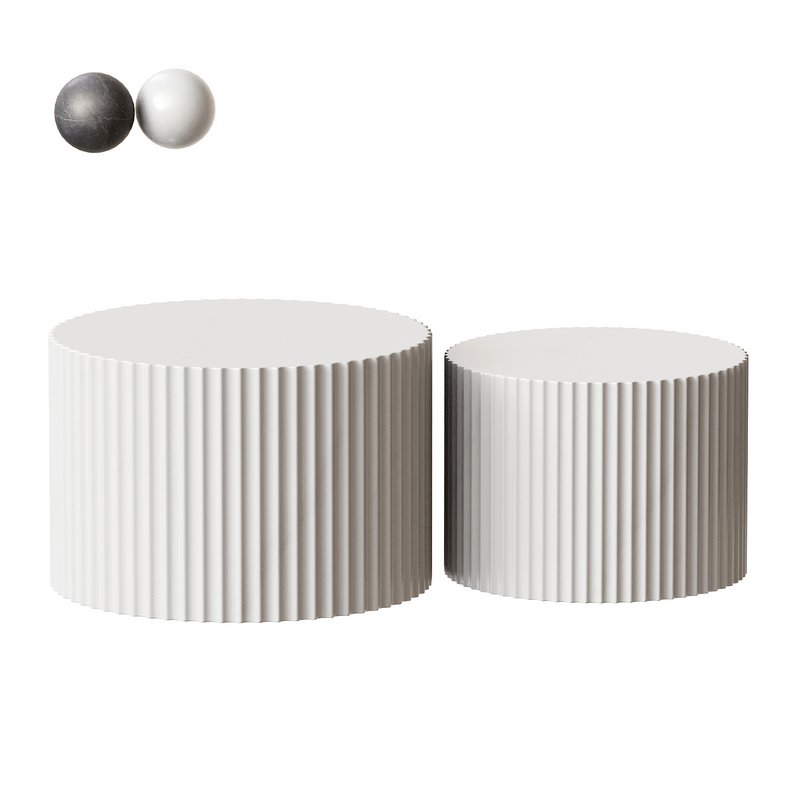 Blayne Round Nesting Coffee Table Image 2