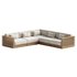 Batten 5-Piece L-Shaped Teak Sofa - Thumbnail 1