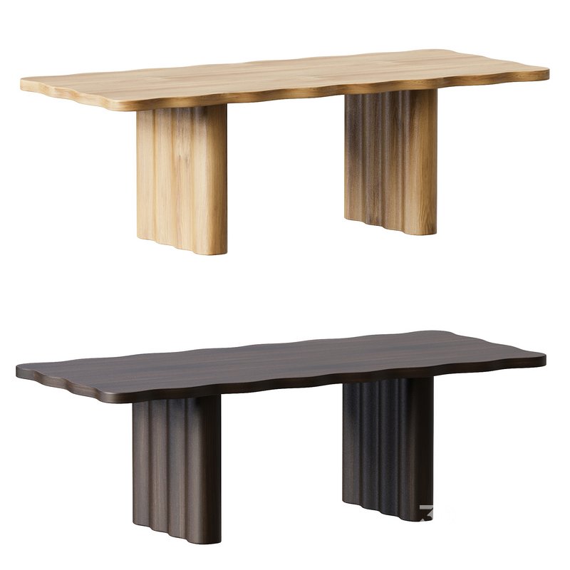 Caldwell Rectangular Oak Dining Table Image 2