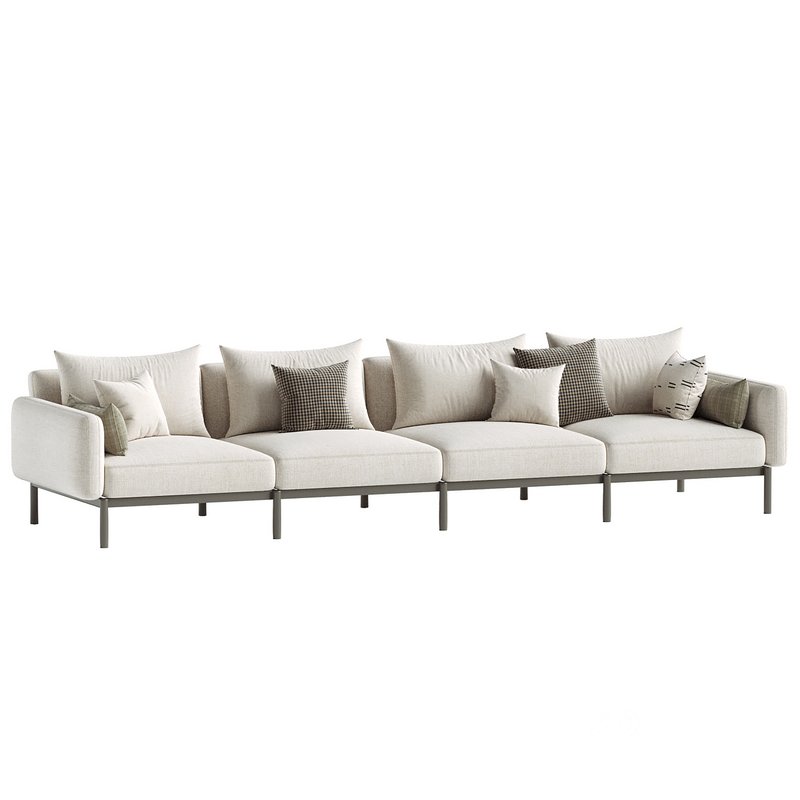 Sorells 4-seater modular outdoor sofa Image 3
